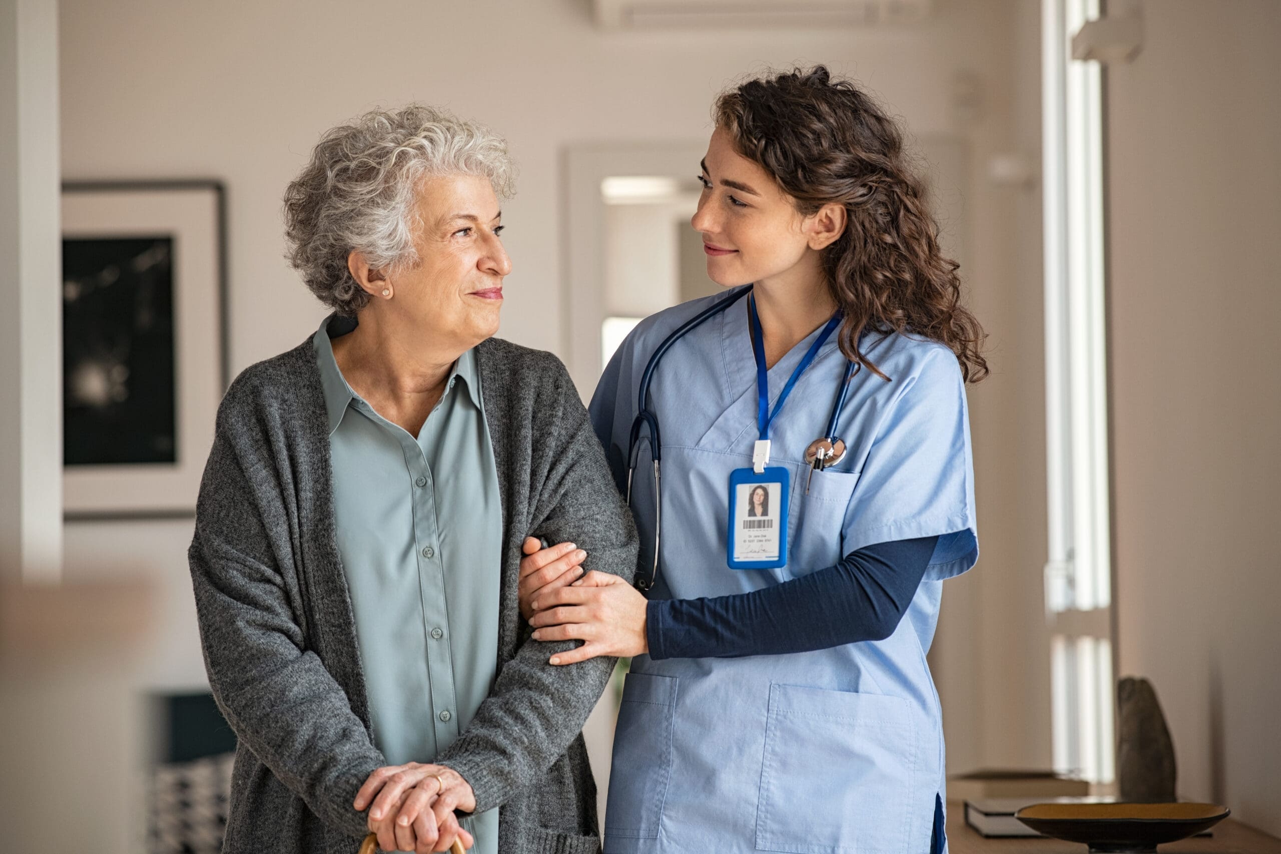 Healthcare professionals collaborating during a clinical discussion