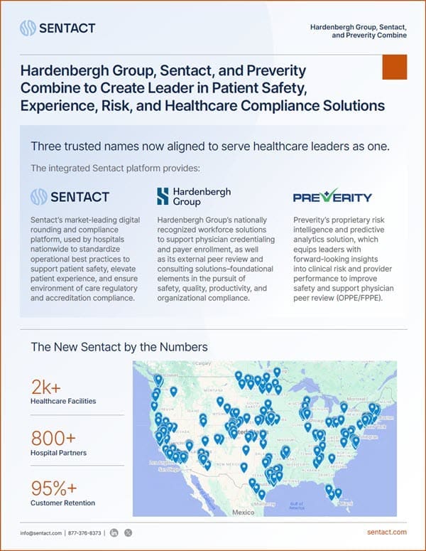 Hardenbergh Group, Sentact, and Preverity Combine