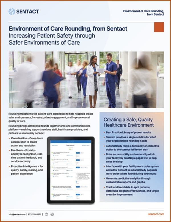 Increasing Patient Safety through Safer Environments of Care