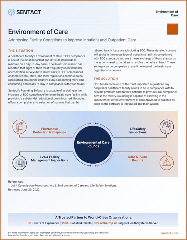 Strengthen Environment of Care (EOC) Compliance with Automated Rounding Software